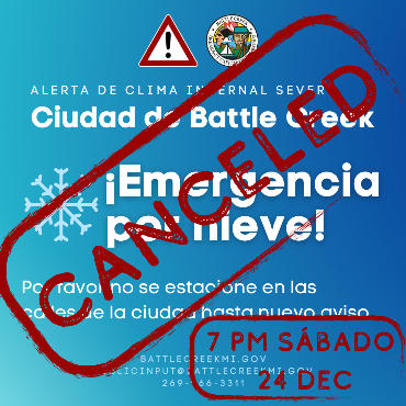 Snow emergency in Spanish