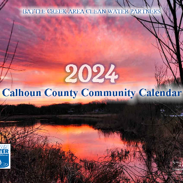 The cover of the 2024 Battle Creek Area Clean Water Partners calendar.