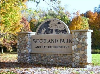 Sign for Woodland Park and Nature Preserve