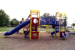 Playground equipment at Greenwood Park
