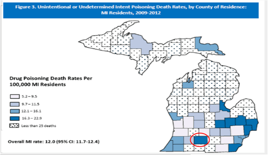 Substance Abuse Council map