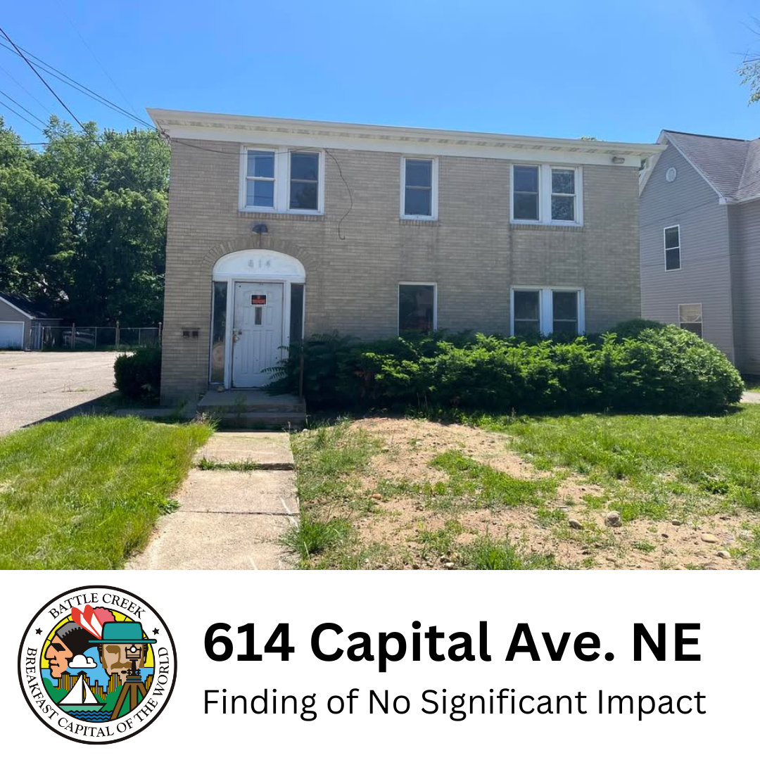 Image of 614 Capital Ave. indicating FONSI