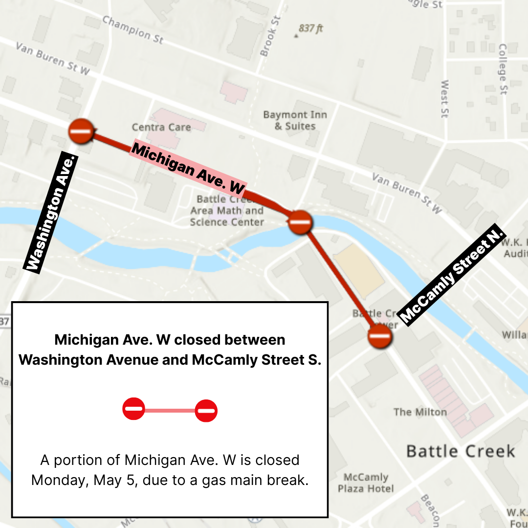 Michigan Ave. W Closure