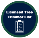 tree trimmer blue-green circle