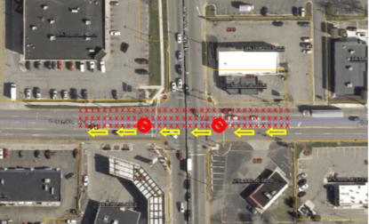 Columbia water main work map August 12 2019