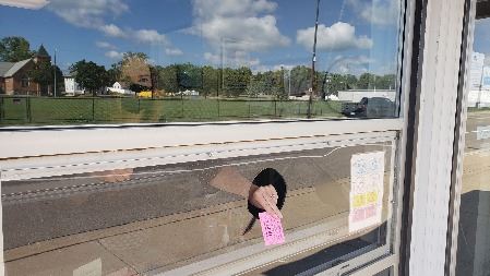 Battle Creek Transit window